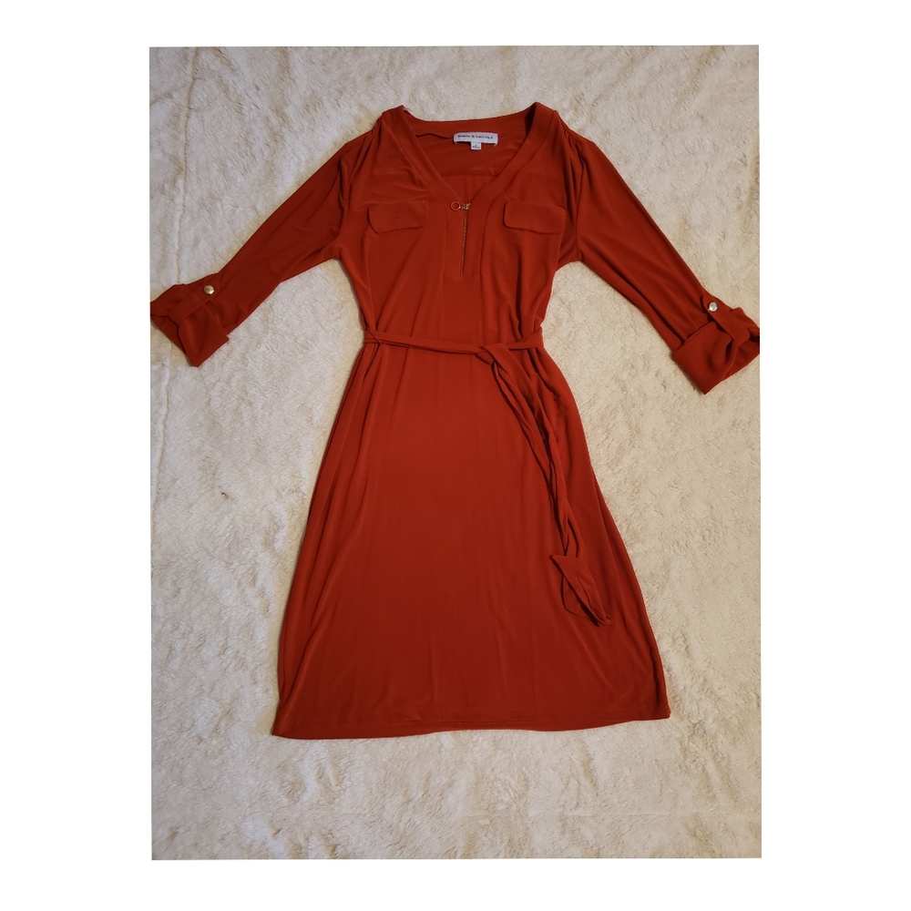 Burnt orange dress